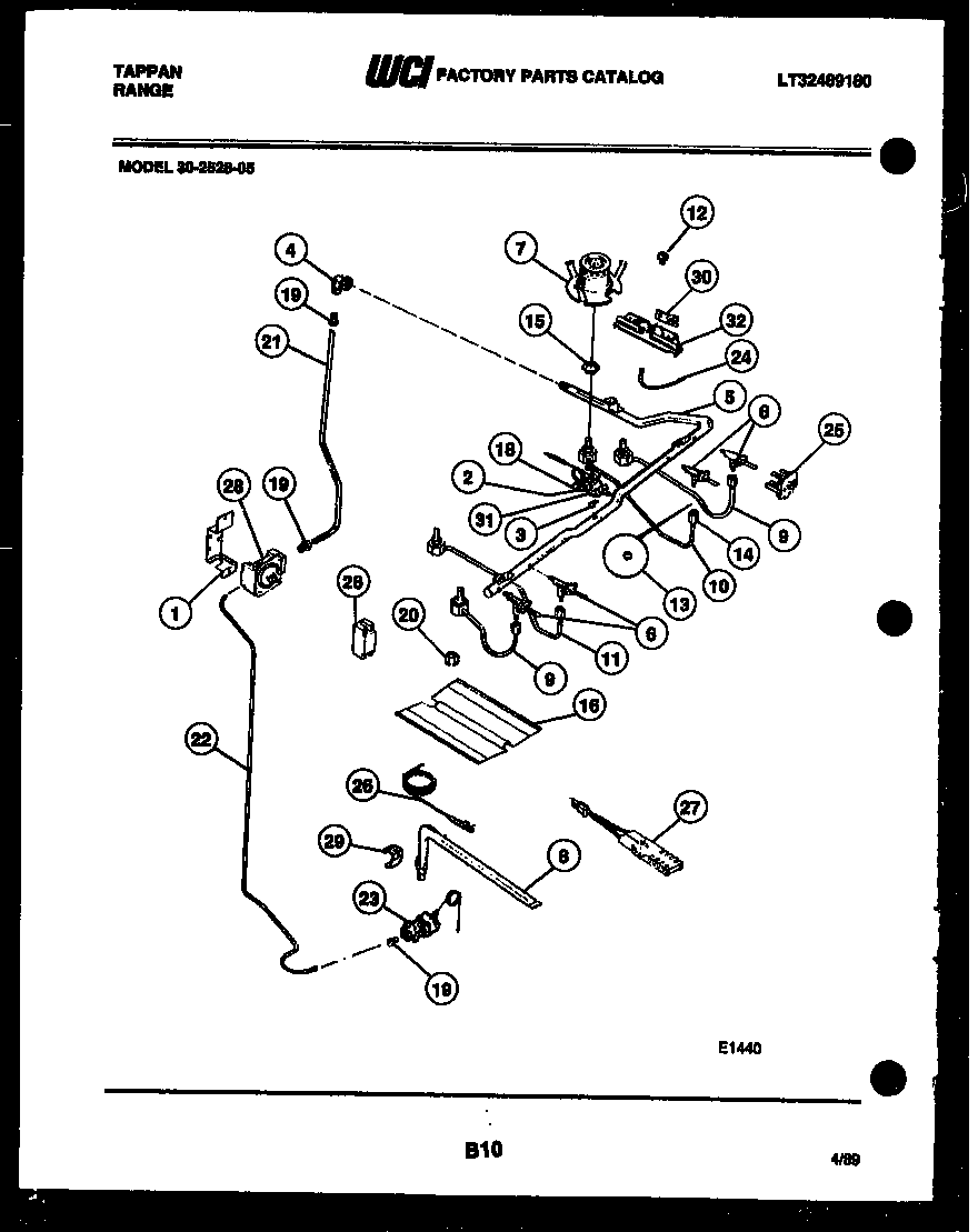 BURNER, MANIFOLD AND GAS CONTROL