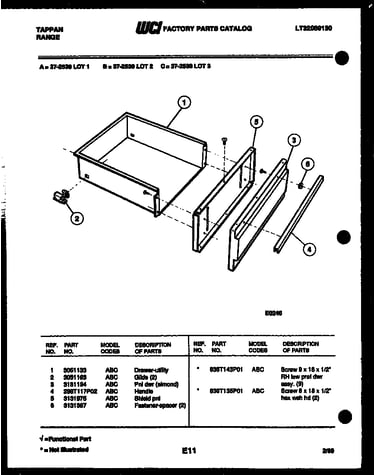 Drawer parts