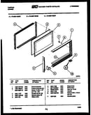 Upper oven door parts