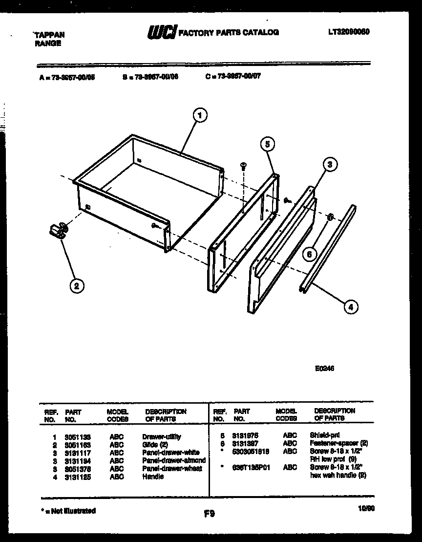 DRAWER PARTS