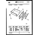 Tappan 73-3957-00-07 drawer parts diagram