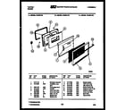 Tappan 72-2547-66-04 lower oven door parts diagram