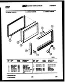 Upper oven door parts