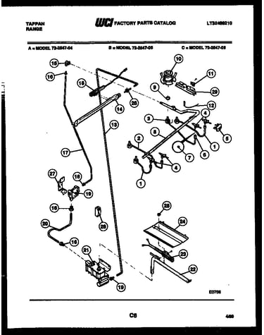 Burner, manifold and gas control