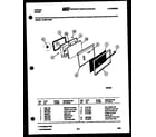 Tappan 72-2547-66-07 lower oven door parts diagram
