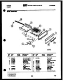 Broiler drawer parts
