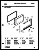Upper oven door parts