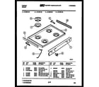 Tappan 72-7657-00-05 cooktop parts diagram