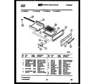Tappan 72-7657-00-05 broiler drawer parts diagram