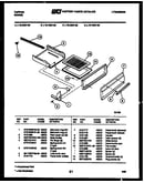 Broiler drawer parts