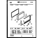 Tappan 72-7657-00-05 upper oven door parts diagram