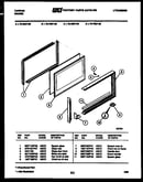 Upper oven door parts