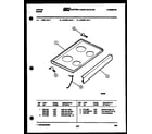 Tappan 73-3757-00-07 cooktop parts diagram