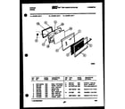 Tappan 73-3757-00-07 lower oven door parts diagram