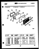 Lower oven door parts