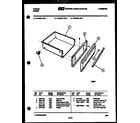 Tappan 73-3757-00-07 drawer parts diagram