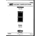 Tappan 11-2969-00-01 cover page- text only diagram