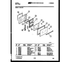 Tappan 11-1159-00-01 door parts diagram