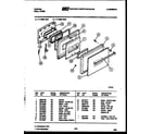 Tappan 11-4969-00-01 door parts diagram