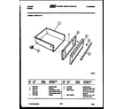 Tappan 31-3978-66-05 drawer parts diagram