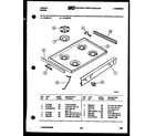 Tappan 72-7657-23-07 cooktop parts diagram