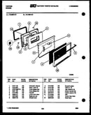 Lower oven door parts