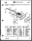 Broiler drawer parts
