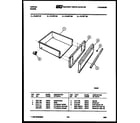 Tappan 72-7977-00-07 drawer parts diagram
