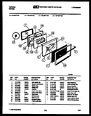 Lower oven door parts