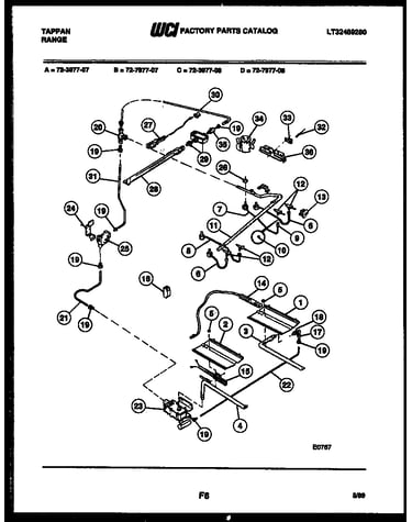 Burner, manifold and gas control