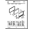 Tappan 72-7977-00-07 upper oven door parts diagram