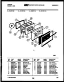 Lower oven door parts