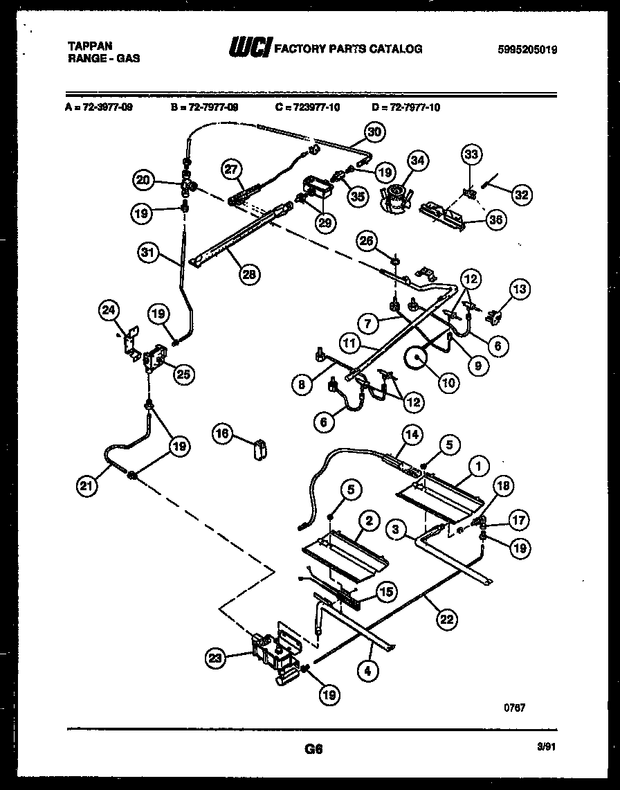 Burner, manifold and gas control