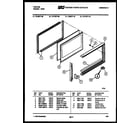 Tappan 72-3977-00-09 upper oven door parts diagram
