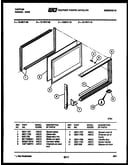 Upper oven door parts