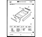 Tappan 77-8957-00-05 cooktop parts diagram