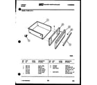 Tappan 77-8957-08-05 drawer parts diagram
