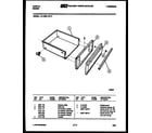 Tappan 31-4968-00-05 drawer parts diagram