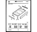 Tappan 31-4968-08-05 cooktop parts diagram