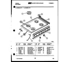 Tappan 36-3032-66-06 cooktop parts diagram