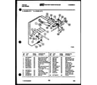 Tappan 36-3032-00-05 burner, manifold and gas control diagram