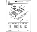 Tappan 30-3978-00-05 cooktop parts diagram