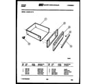 Tappan 30-3978-00-05 drawer parts diagram
