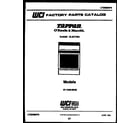 Tappan 37-1048-23-05 cover page diagram