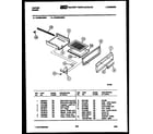 Tappan 32-2539-00-02 broiler drawer parts diagram
