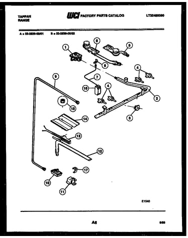 Burner, manifold and gas control