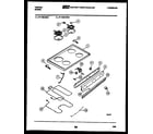 Tappan 37-1039-00-01 cooktop and broiler parts diagram