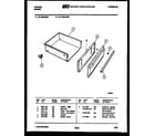 Tappan 37-1039-00-01 drawer parts diagram