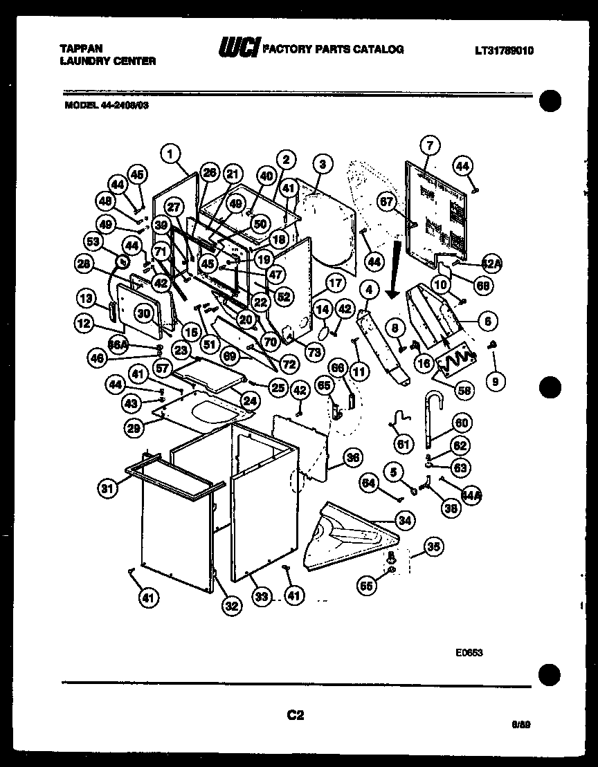 Cabinet parts and heater