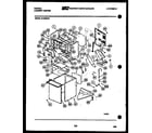 Tappan 44-2408-00-03 cabinet parts and heater diagram